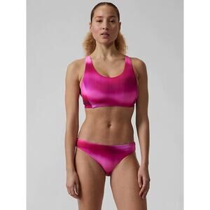 NWT Athleta Malibu Bikini Top - LARGE A/C - surf blur fuchsia - LARGE A-C